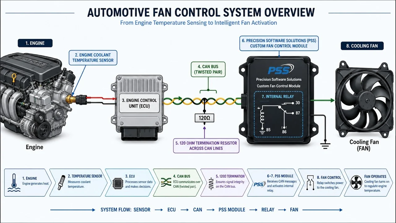 CAN-based fan controller system overview